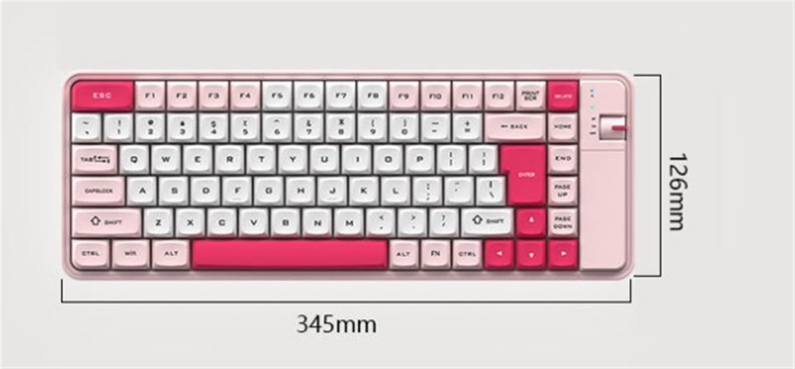 Klawiatura Mysz Zestaw Klawiatury I Myszy Do Gier 84 Klawisze Z Odbiornikiem USB Laptopa Zestaw(Rot)