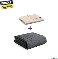 Vista 7 de YnM Funda de edredón de algodón para mantas con peso (caqui, 36 x 48 pulgadas)