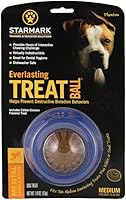 Starmark Everlasting Treat Ball Medium Dog Toy - Indestructible Interactive Chew Ball with Treat for Boredom Relief, Under 40 lbs