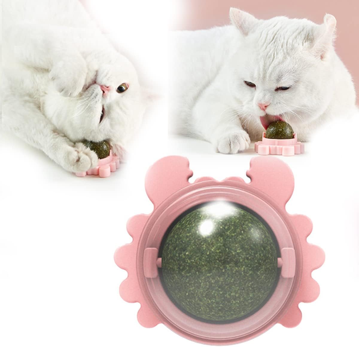 ZZJBGS Catnip Balls, Pure Natural Mint Leaf Rotating