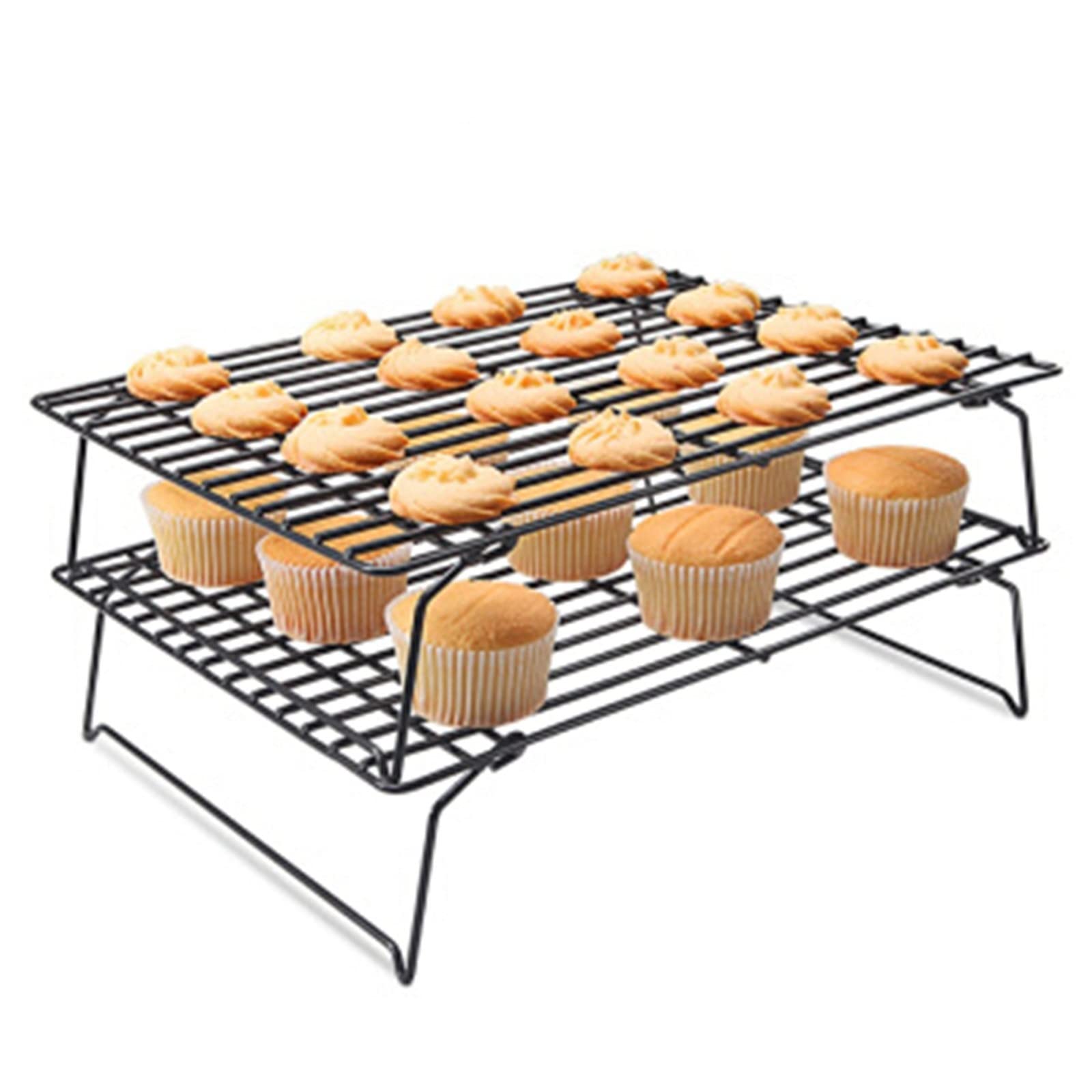 Bandeja para Enfriar Pasteles, Rejilla para Enfriar Pan, Rejilla para Enfriar Pasteles Plegable Antiadherente, Rejilla para secar Pasteles, Herramientas para Hornear