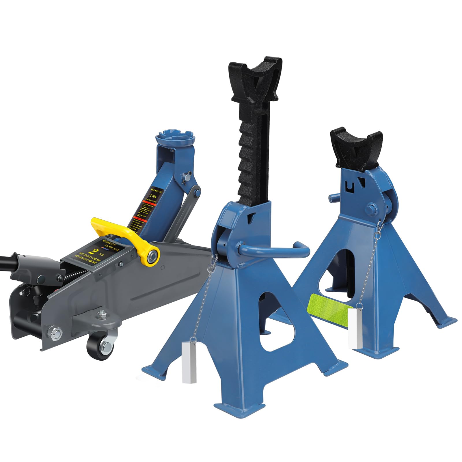 Amazon.com: Larbanke 2-Ton Hydraulic Low Profile Floor Jack Combo