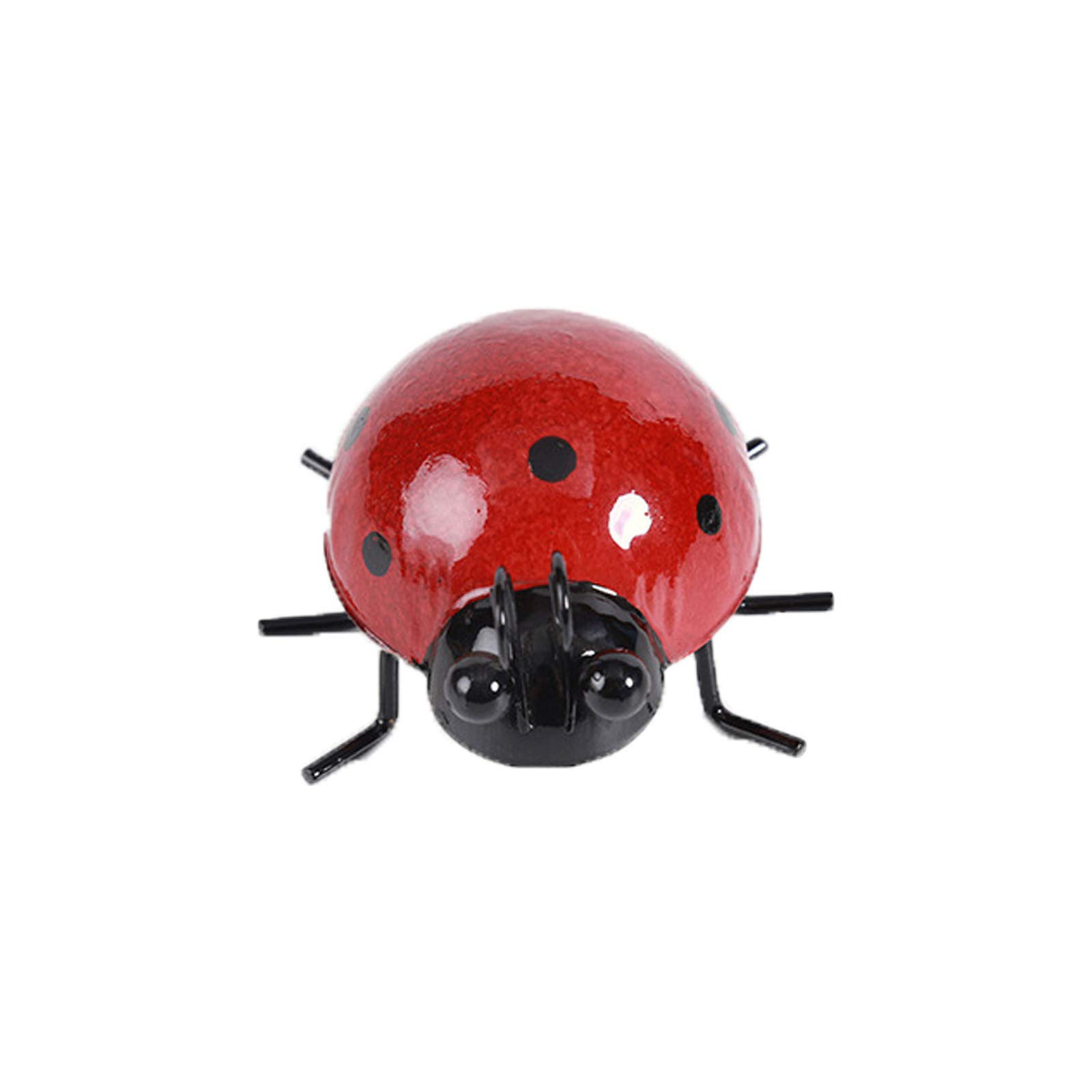 FYDUN Décor de pot de fleur de coccinelle en métal Pot de Fleurs Coccinelle, Couleurs Vives