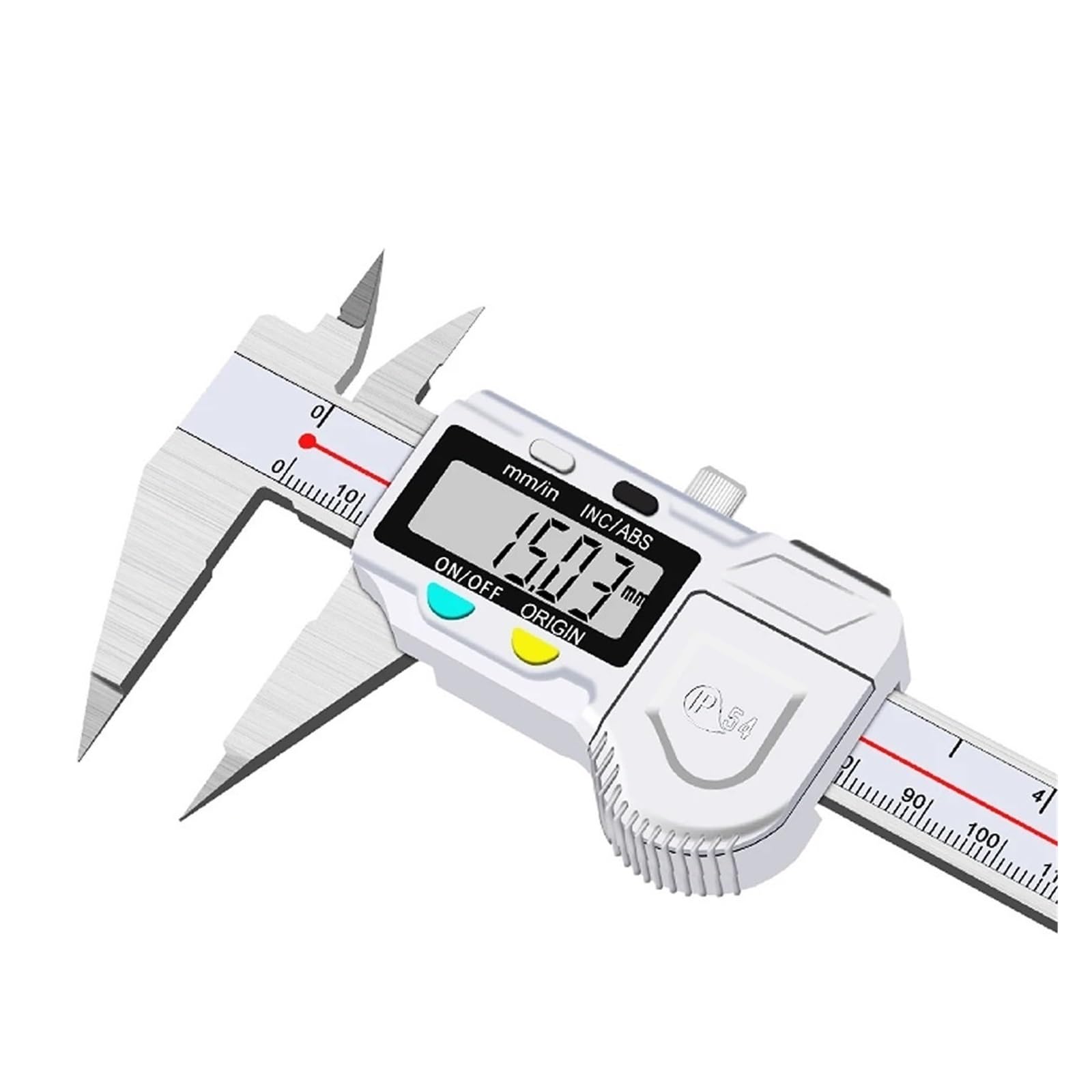 Calibro Digitale a spaziatura Stretta, con Punta fine, 0-200 mm, Strumento di misurazione di precisione per lavorazioni meccaniche, falegnameria e gioielleria.