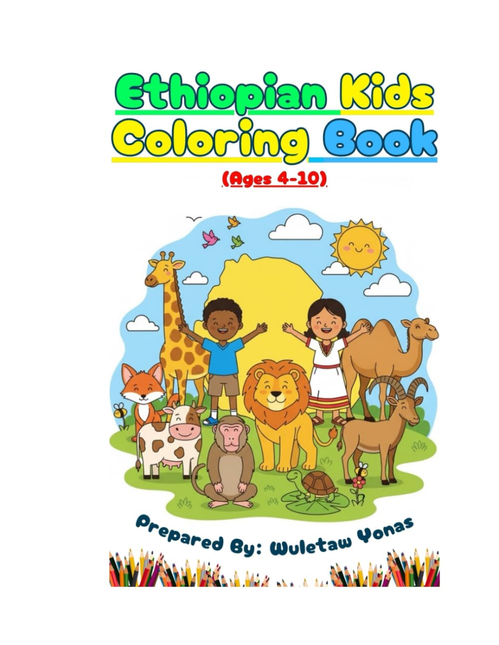 Ethiopian Kids Coloring Book