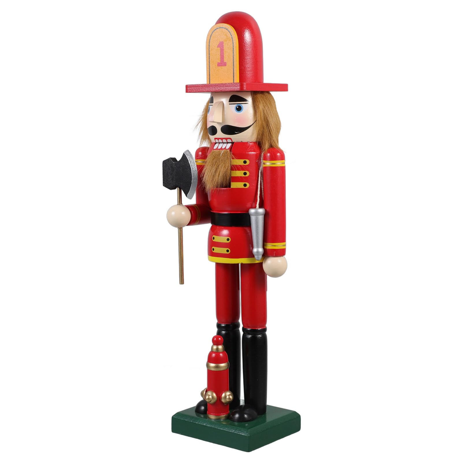 Amosfun Nussknacker-Soldat für Weihnachtsdekorationen Nussknacker-Ornament als Schmuckstück für Küchentheke oder Kaminsims