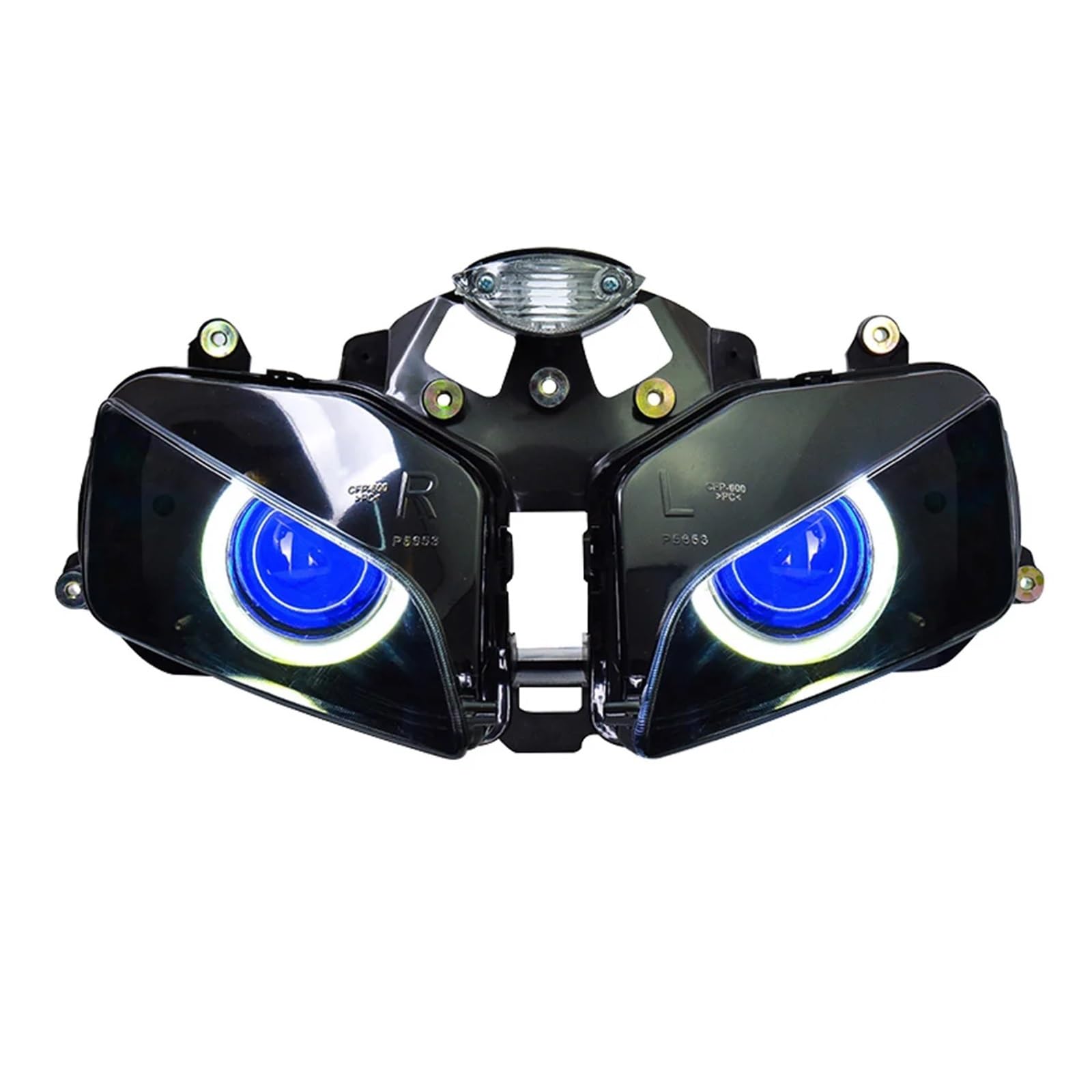 Dirt Bike Reflektor Światło Do Jazdy Pasuje do Honda CBR 600RR 2003-2006 reflektor LED motocyklowy Angel Eyes HID Hi/Lo Beam zmodyfikowany reflektor