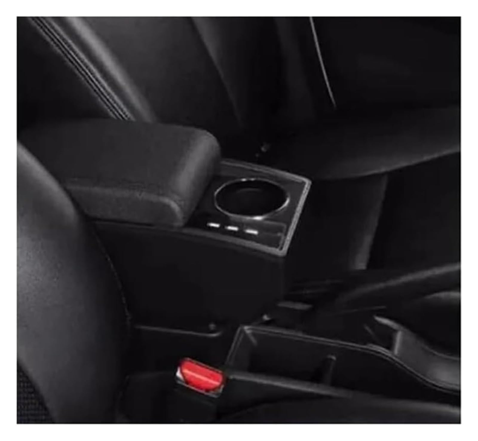 HCKCLMBMZW For Peugeot 2008 For 208 2019-2024 Car Armrest Storage Box Interior Accessories Car Armrest Center Console(B1 Black Line 3usb)