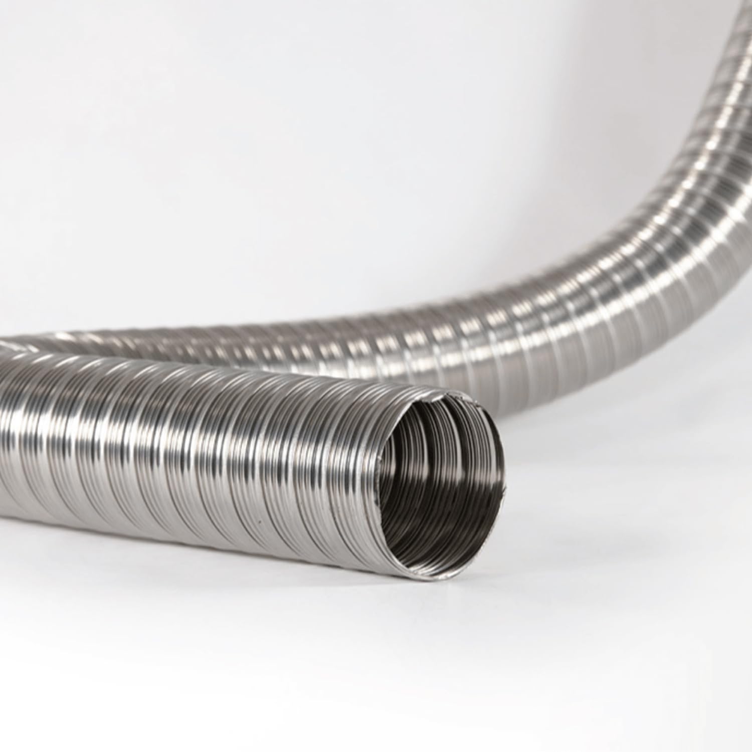 ALLINOX Tubo Flessibile 1 MTL In Acciaio INOX AISI 316 Per Canna Fumaria Modulo Corrugato Regolabile Per Camino o Stufa Resistente Alle Alte Temperature MADE IN ITALY (DN 60)