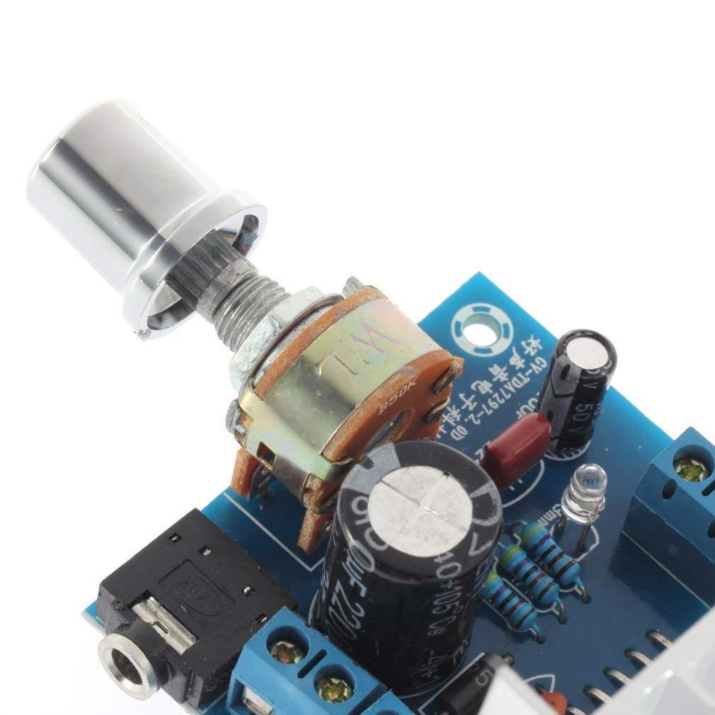 HiLetgo 2pcs TDA7297 Audio Amplifier Board 15W+15W Digital Amplifier Module 12V DC Mini Stereo Amp Amplify Dual Channel Power Stereo