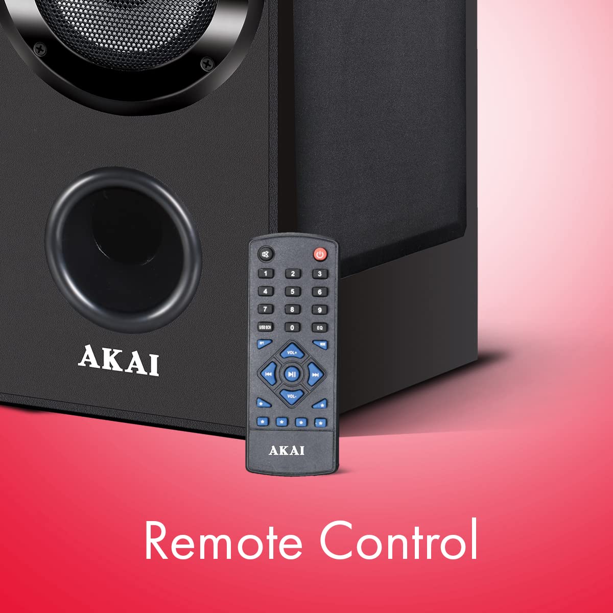 Buy AKAI HATS50 50W Bluetooth Tower Speaker Wooden Subwoofer Echo Sound Control Full