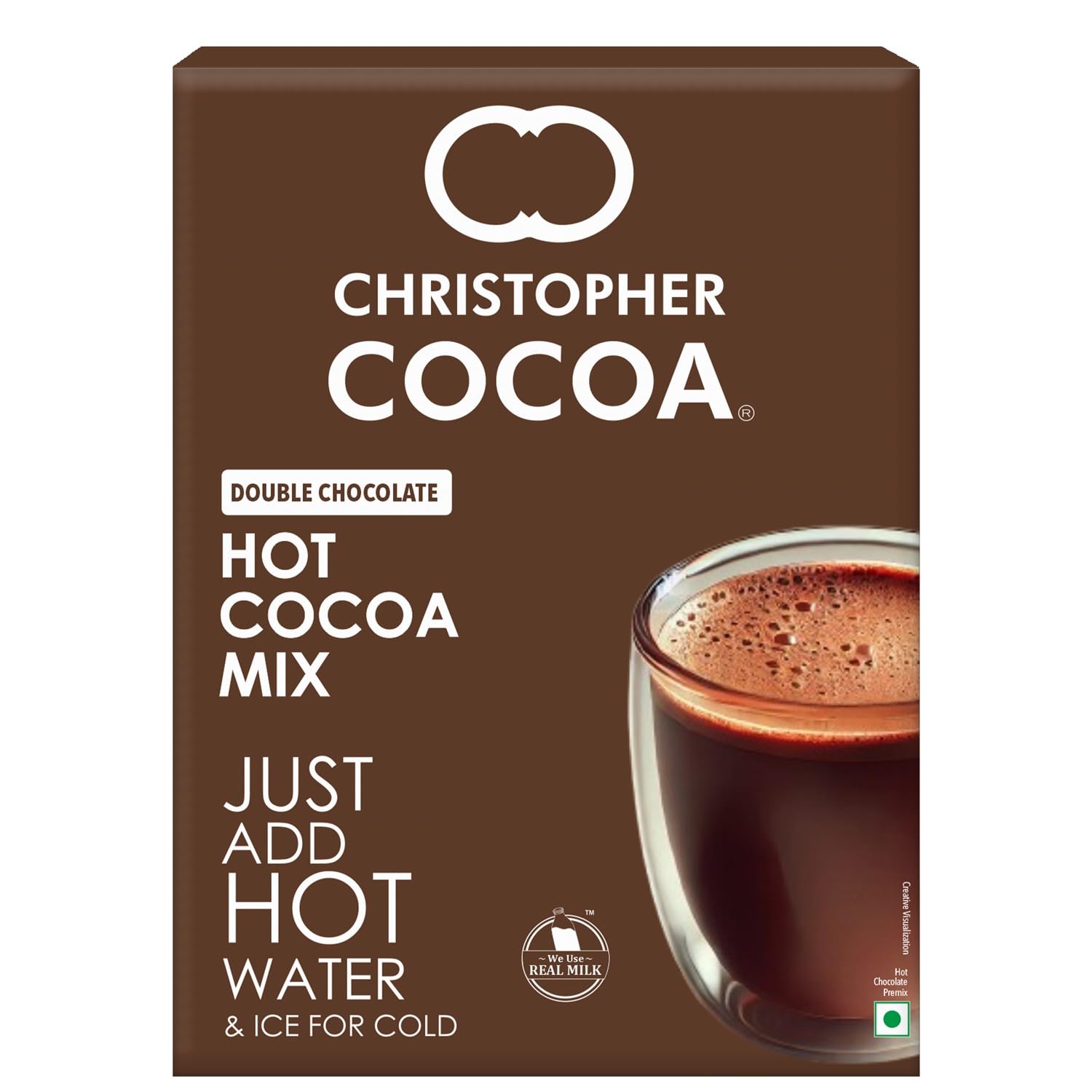 Christopher Cocoa, Double Chocolate Hot Cocoa Powder Mix, 10