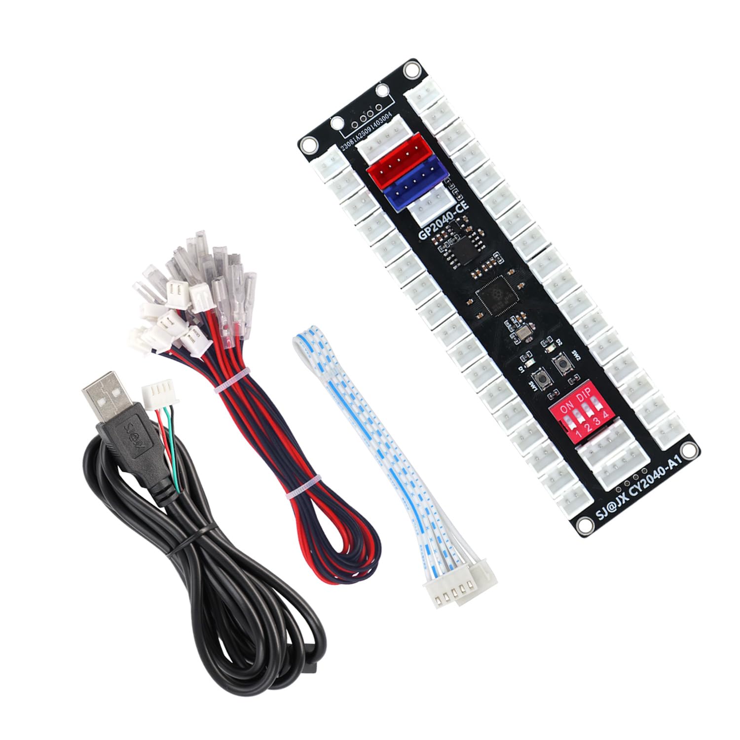 SJ@JX All-Button Arcade Controller with Raspberry Pi RP2040