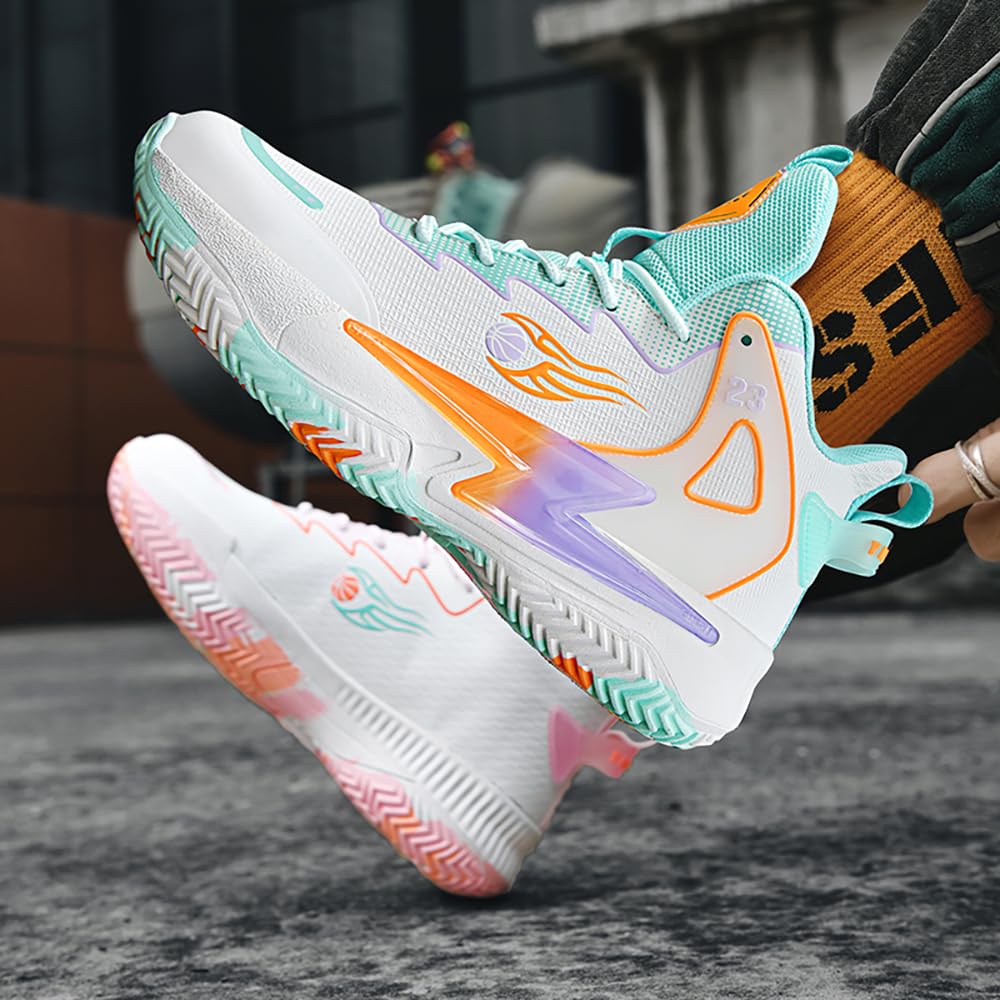 Zapatillas de Baloncesto for Hombre y Mujer, Transpirables, de Moda, Deportivas, Ligeras, Antideslizantes, for Deportes al Aire Libre