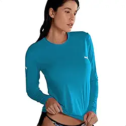 Camiseta Térmica Puma UV50+ Manga Longa Feminina Adulto