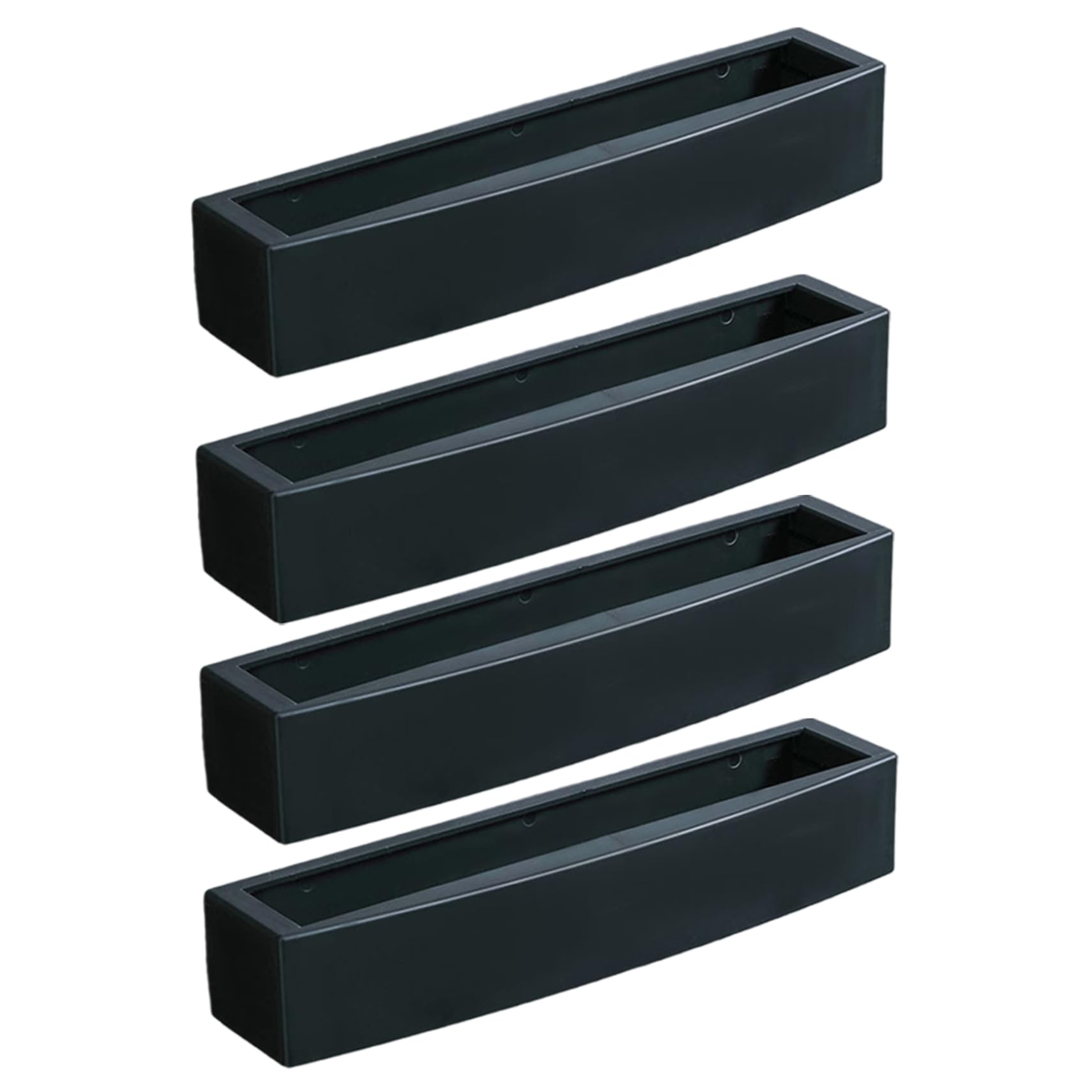 Jcasbdn 4Pcs Wall Mounted Shoe Rack 11x2 Retractable Multipurpose Plastic Shoe Holder Space Saving Bathroom Essentials