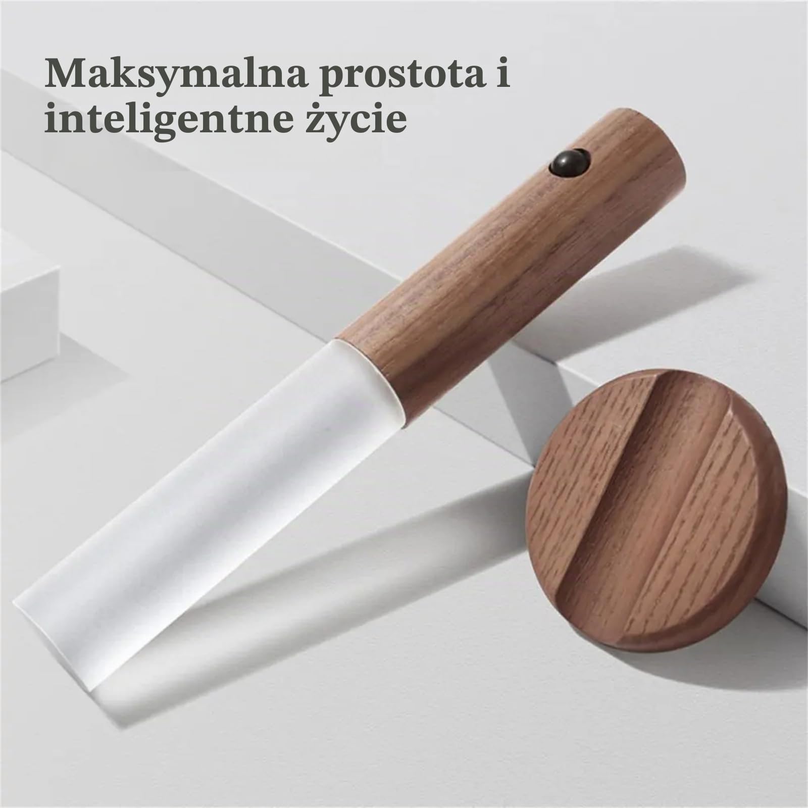 Wewnętrzna lampka nocna LED z czujnikiem ruchu, drewniana lampa ścienna, magnetyczna, ładowana przez USB, bezprzewodowa bateria, kinkiety z przełącznikiem, sypialnia, klatka schodowa, pokój dziecięcy,
