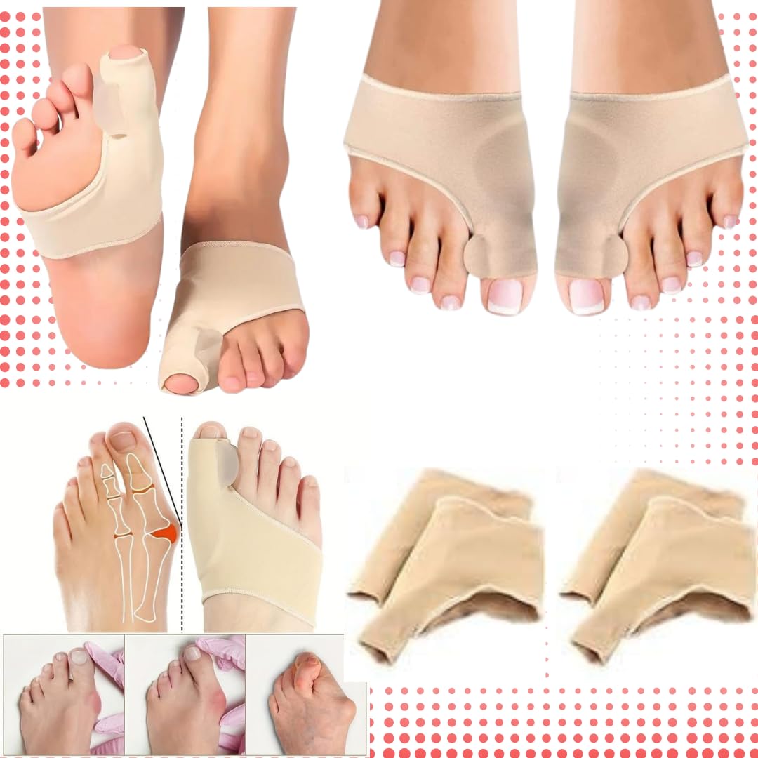 Corrector de Juanetes para Mujeres y Hombres - MAFENLI® | Almohadilla de Gel para Alivio de Dolor en el Pie | Soporte de Silicona para Dedos con Separador | Talla unica