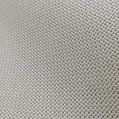 Image of 12 inch x 59 inch 14CT Counted Cotton Aida Cloth Cross Stitch Fabric (Pearl Gray)