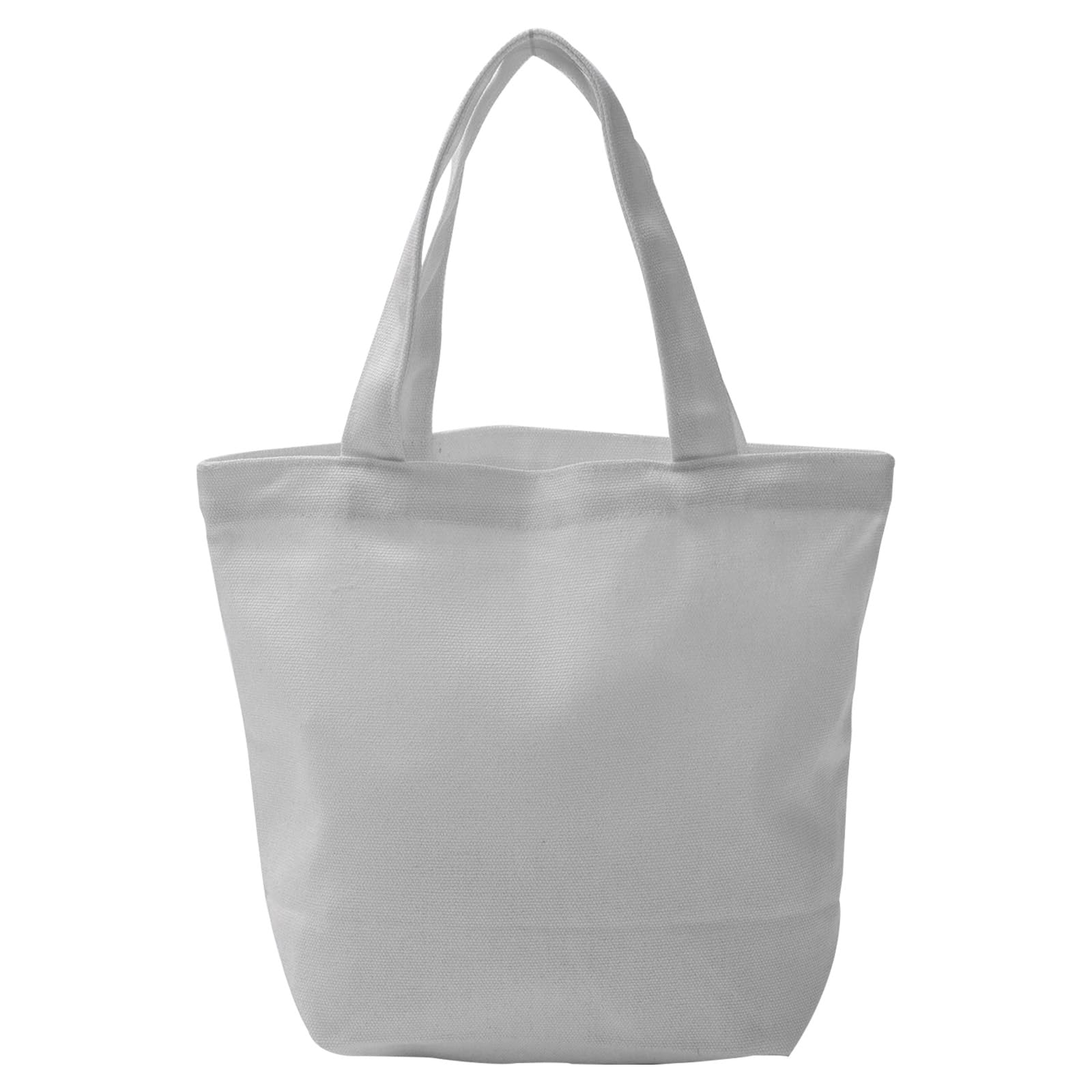 PATIKIL Canvas Tote Bag for Women, Small Canvas Bag with Handles Bulk Cotton Sturdy Reusable Mini Lunch Tote Bag Washable DIY for Personalized Crafts Vinyl Dye Gifts Lunch Bento, White