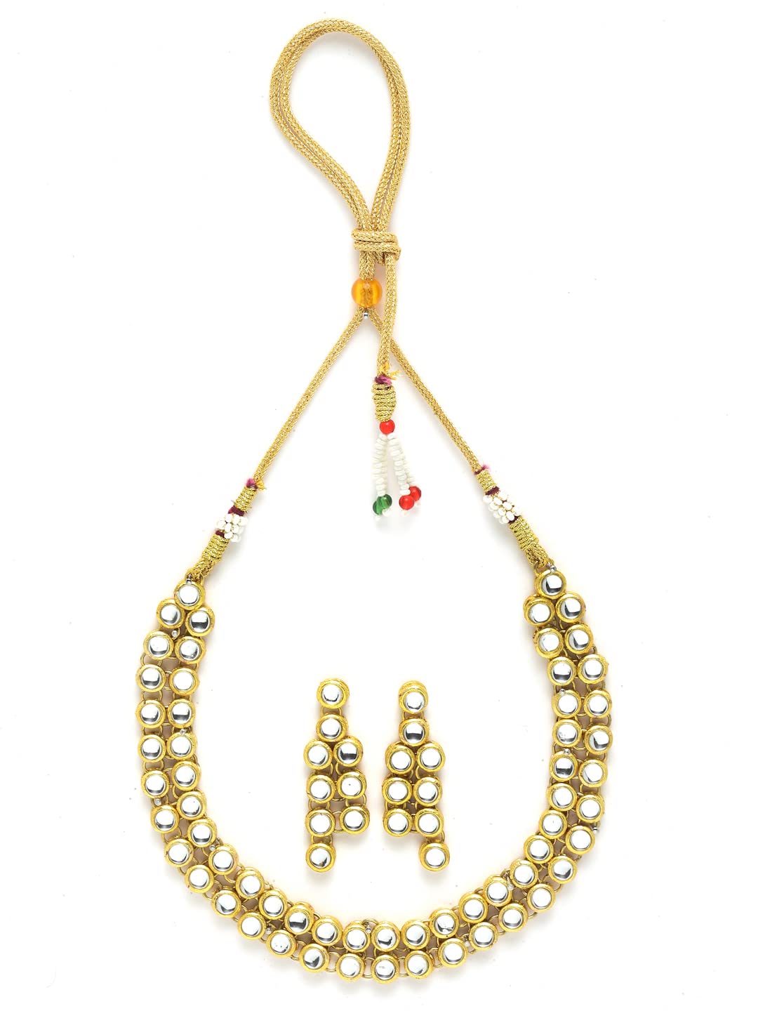 M.D KARAT ARTContemporary Look Pearls Choker Jewellery Set For Women