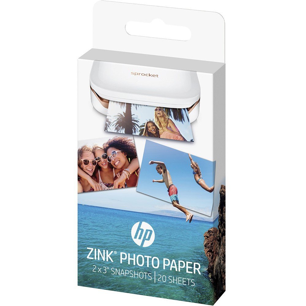 HP Sprocket Papel fotográfico premium Zink 2x3 (20 folhas