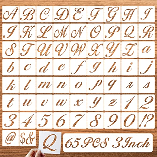 DZXCYZ 3 Inch Letter Symbol Stencils for Painting on Wood,