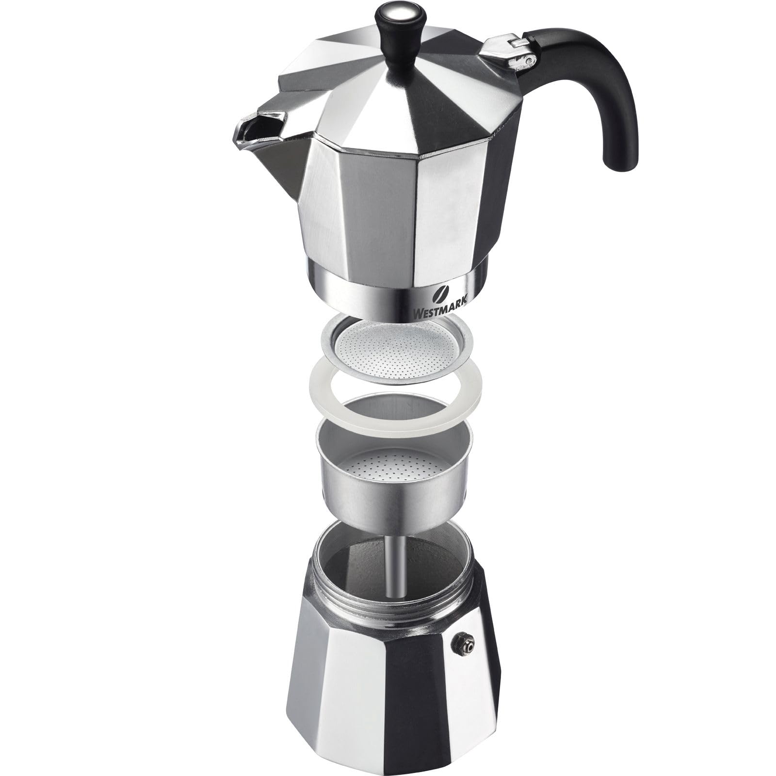 Westmark 24602260 Brasilia - Caffettiera da 3 tazze in alluminio