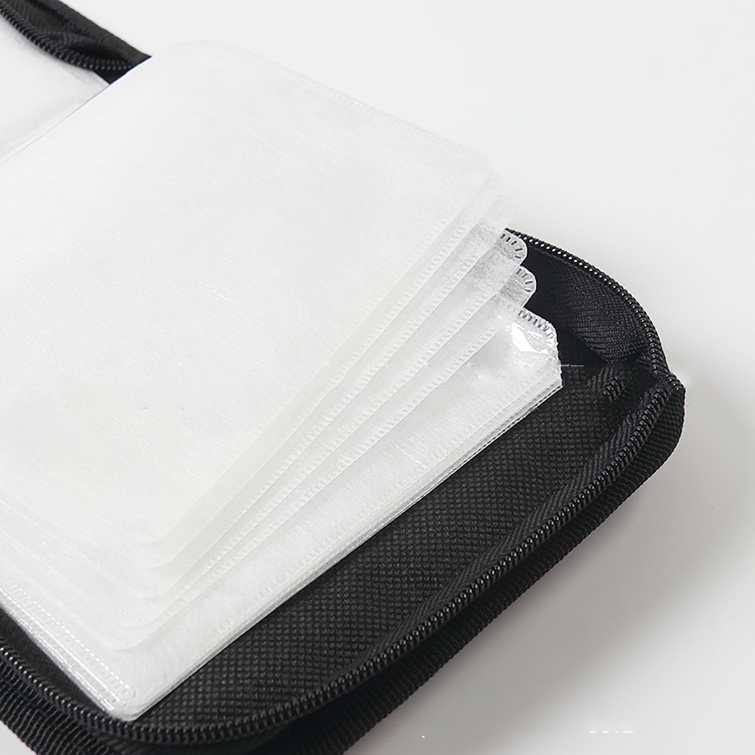 Sac de Rangement CD pour 40 Disques, DVD, Rouge Voiture Maison