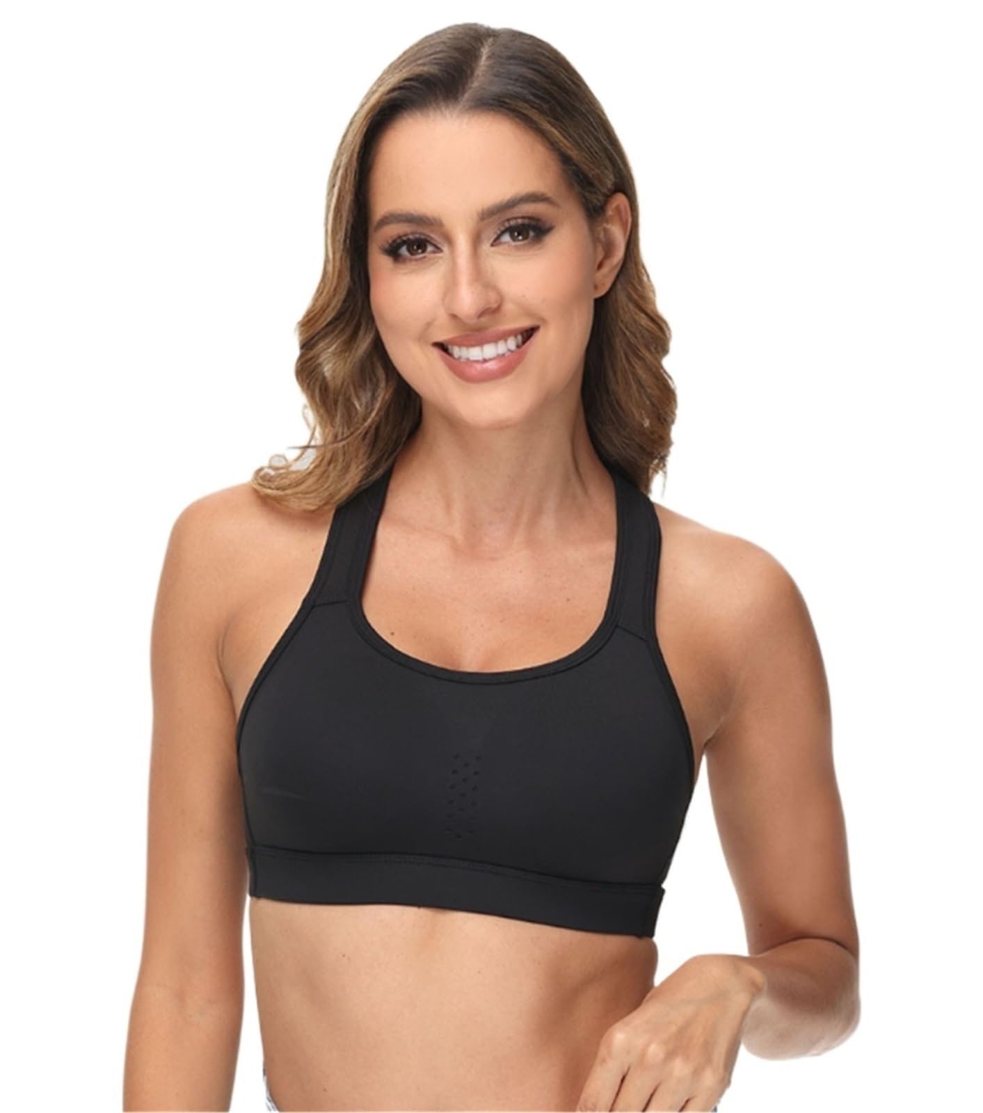 Reggiseno Sportivo Donna Reggiseno Sportivo Elasticizzato Da Donna Con Cinturino Largo For Canotta Da Yoga Fitness Comfort Reggiseno Sportivo(XS(70B/C/75A))