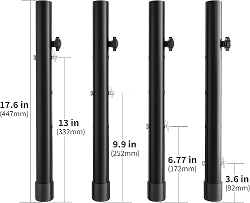Miniatura 2 de ZhouDaShu Extensores de patas de mesa para mesas plegables, extensiones de patas de mesa para patas dobladas y rectas, elevadores de patas de mesa