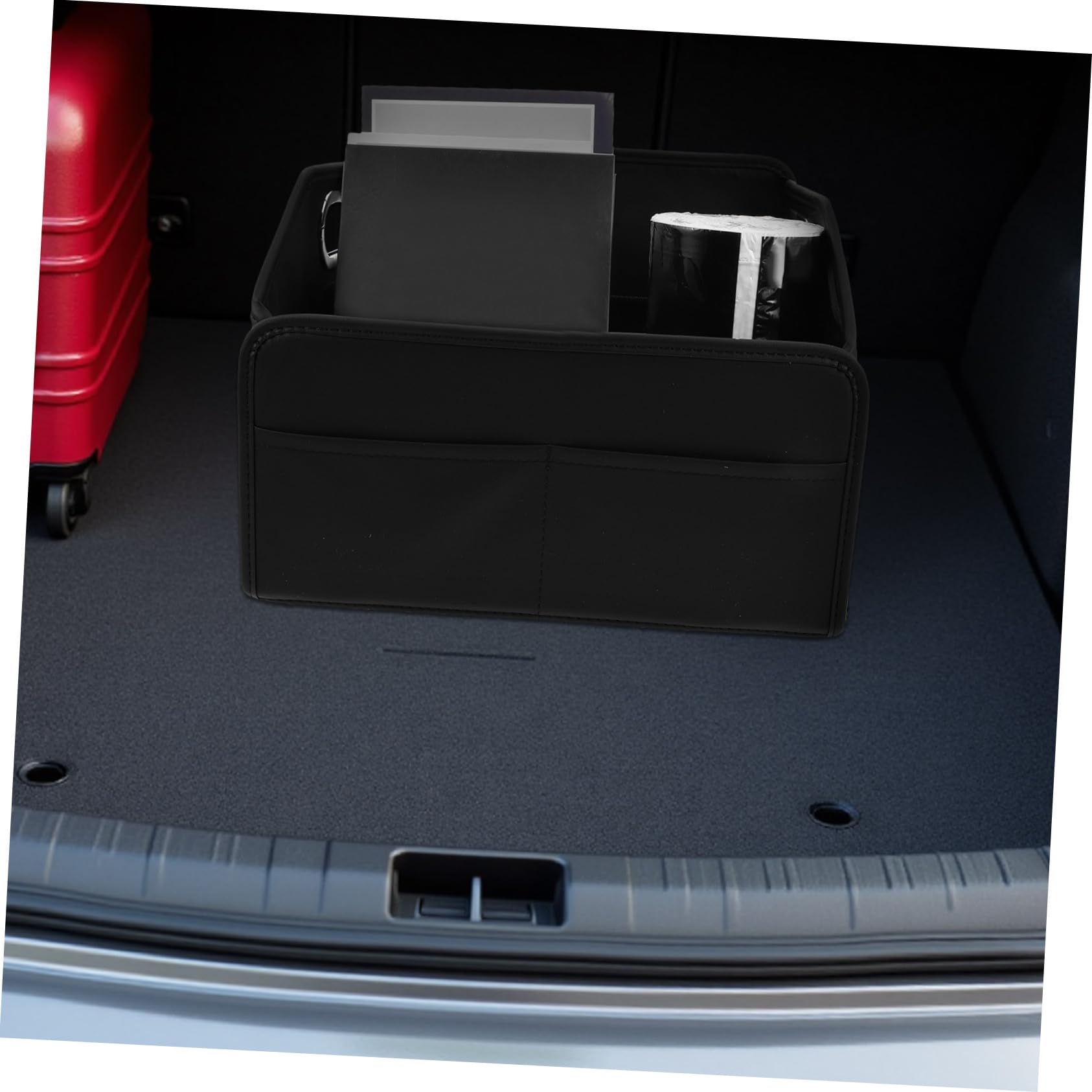 Cabilock Organizador Maletero Coche Plegable Resistente con Asas Reforzadas Multi Compartimentos para Suv Almacenamiento y Transporte Fácil