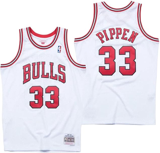 Amazon | [ミッチェル&ネス] Chicago Bulls Scottie Pippen 33 White