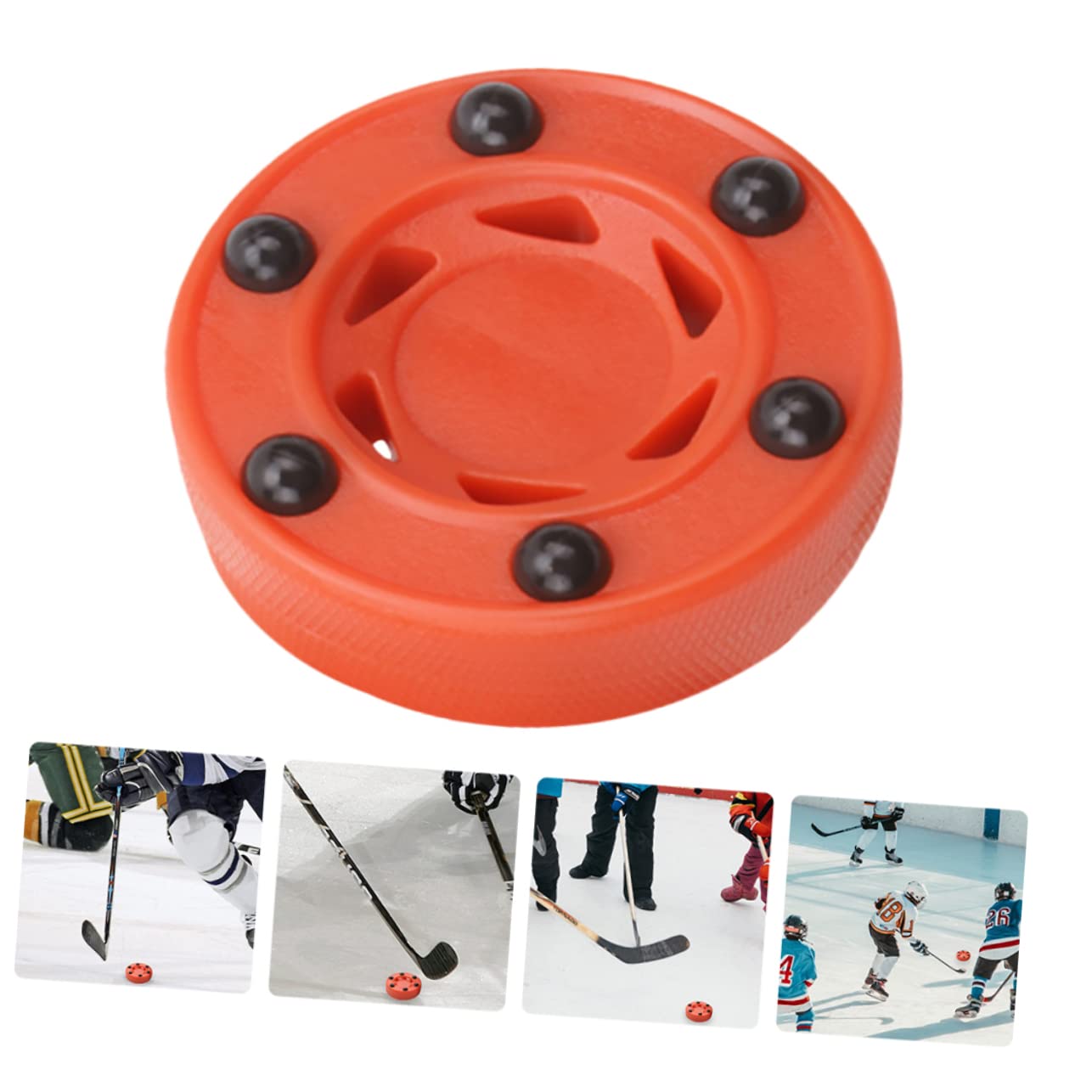 2 Palets De Hockey PVC – Haute Résistance, Pour Entraînement Sur Glace Ou Rue, Surface Lisse, Dimensions 7x7x2 Cm