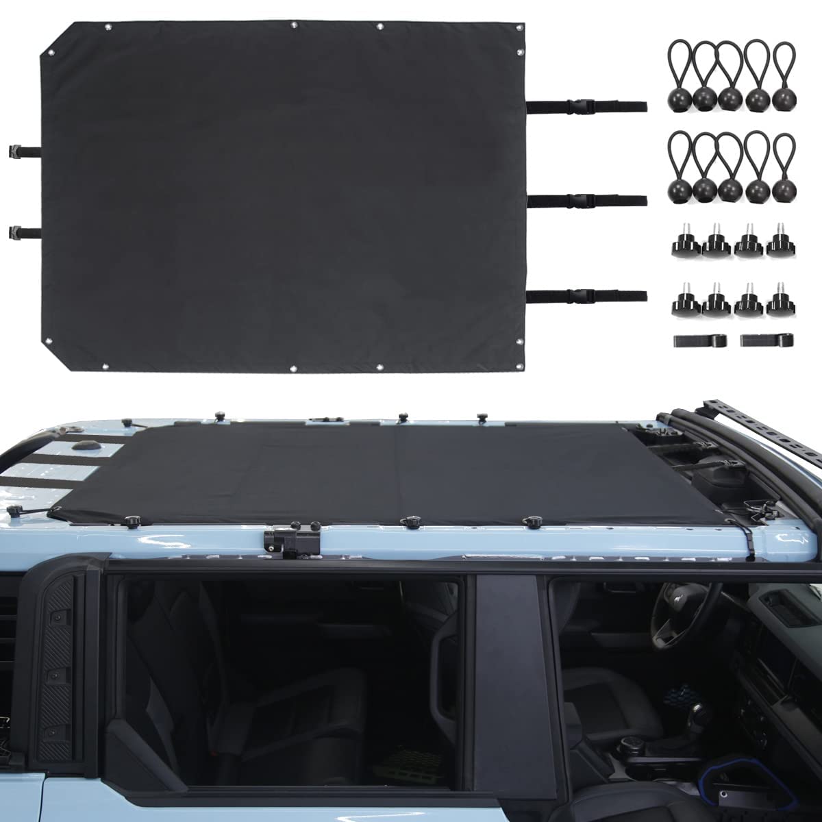 Buy Fgotogo Sunshade for Ford Bronco Canvas Bimini Top for Bronco Soft