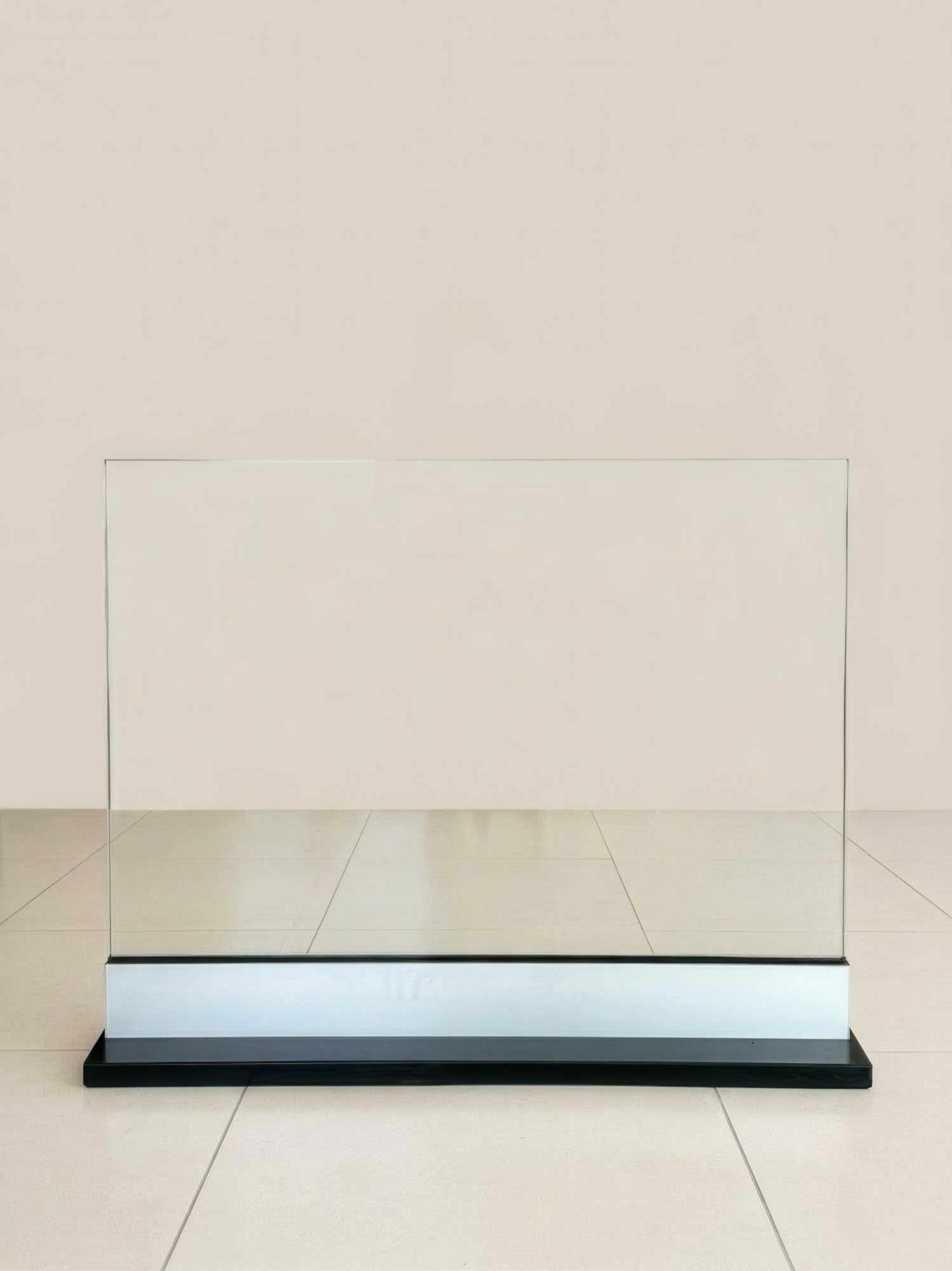 Parapetto in vetro larghezza 180 cm — 2 pannelli affiancati altezza h100 cm