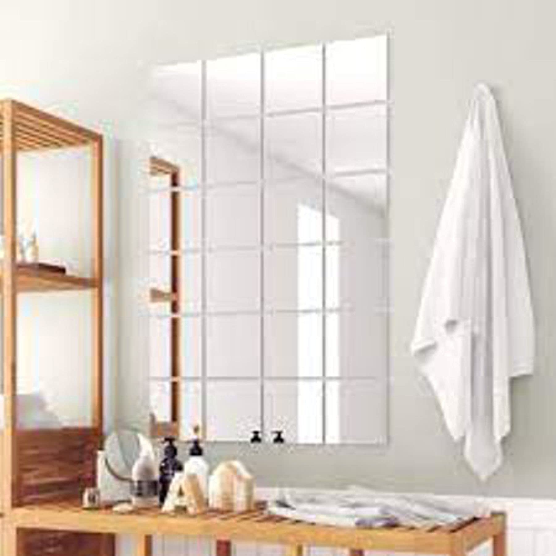 Specchio da parete quadrato Vesuvio bronzo 68x68 cm | Leroy Merlin