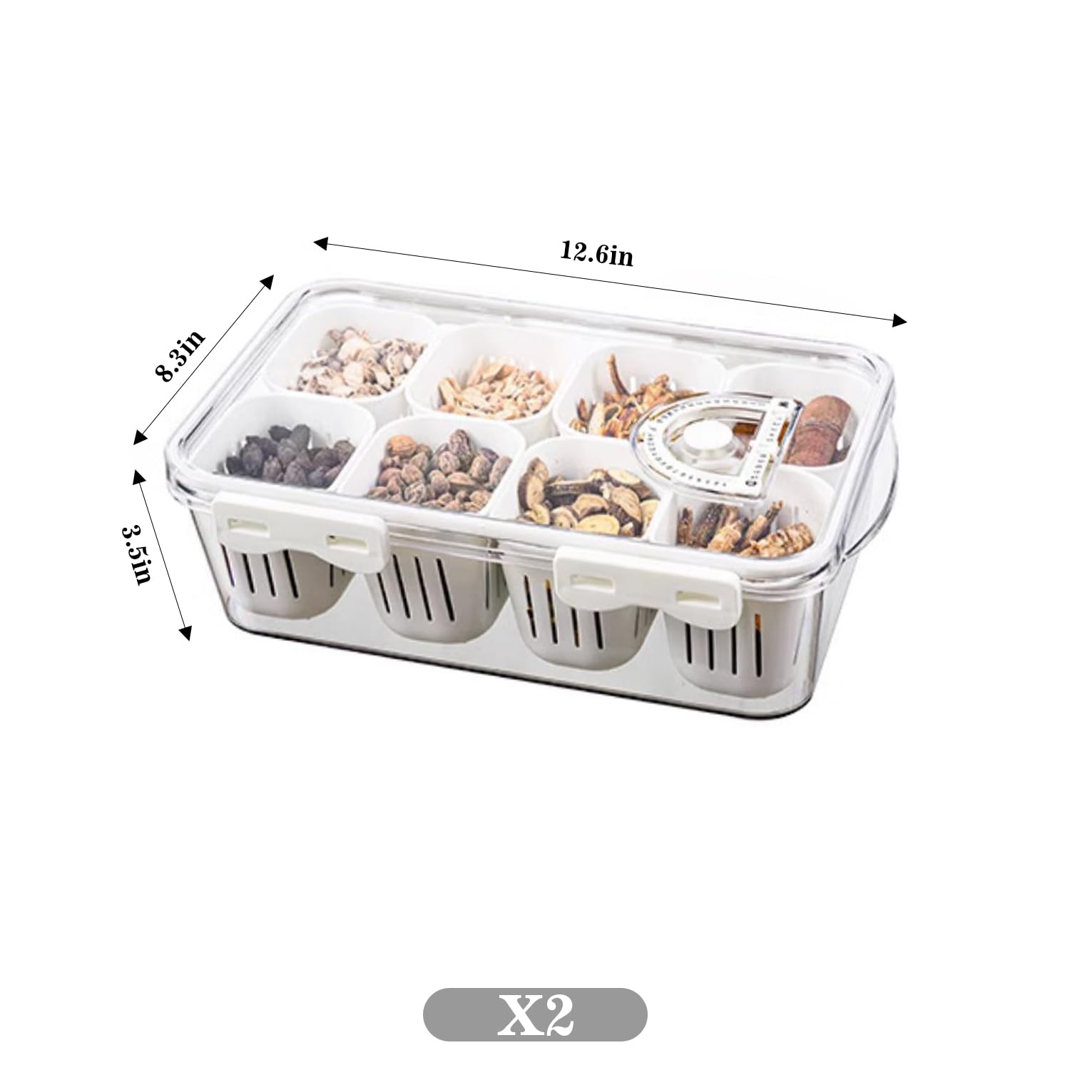 MineSign Set di 3 contenitori per snack con scomparti, con