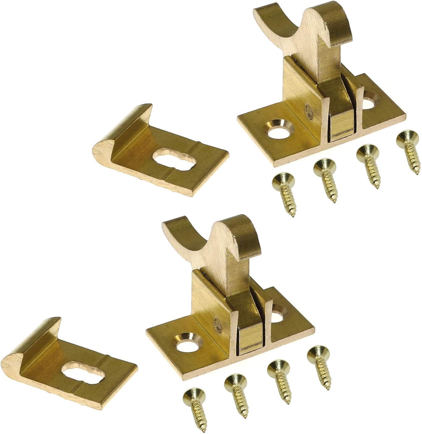Magic&shell Elbow Latch 2Set Brass Heavy Duty Door Latch with Screws
