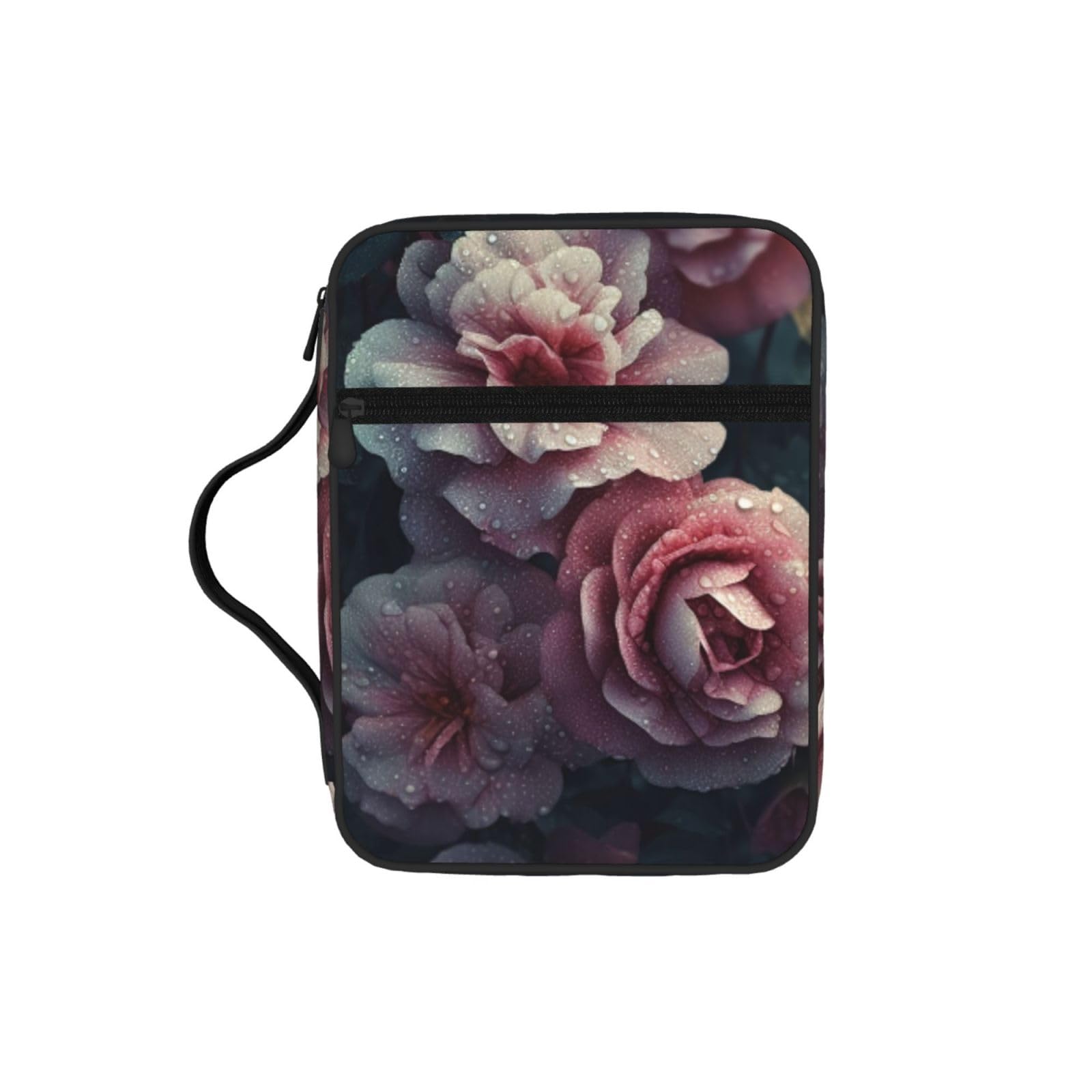 Floral Bible Cover Case Waterproof Bible Bag With Handle Organizer Storage Book Cover For Bible Study