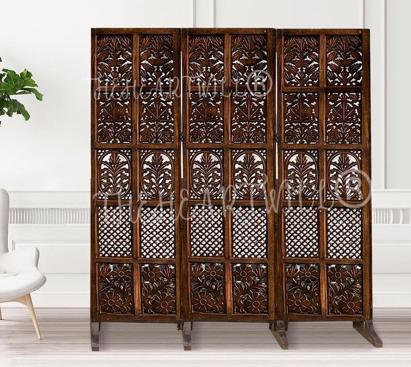 Buy THEHEARTWILL® Wooden Partition for Living Room, Wood Screen