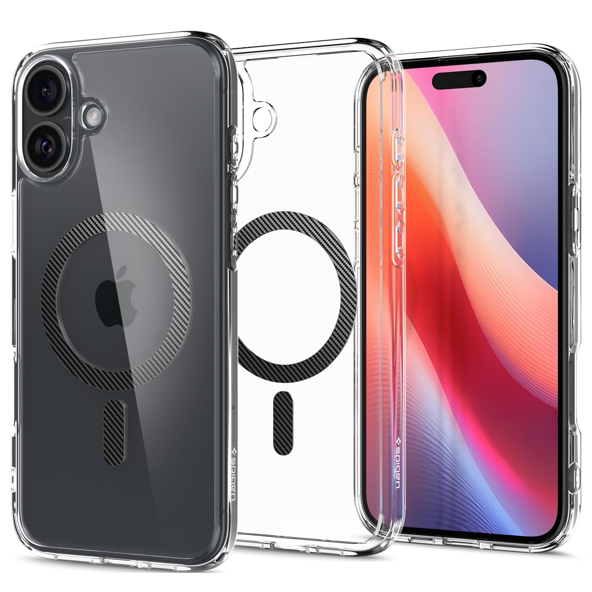Amazon.co.jp: Spigen iPhone 16 ケース クリア MagSafe対応 耐衝撃