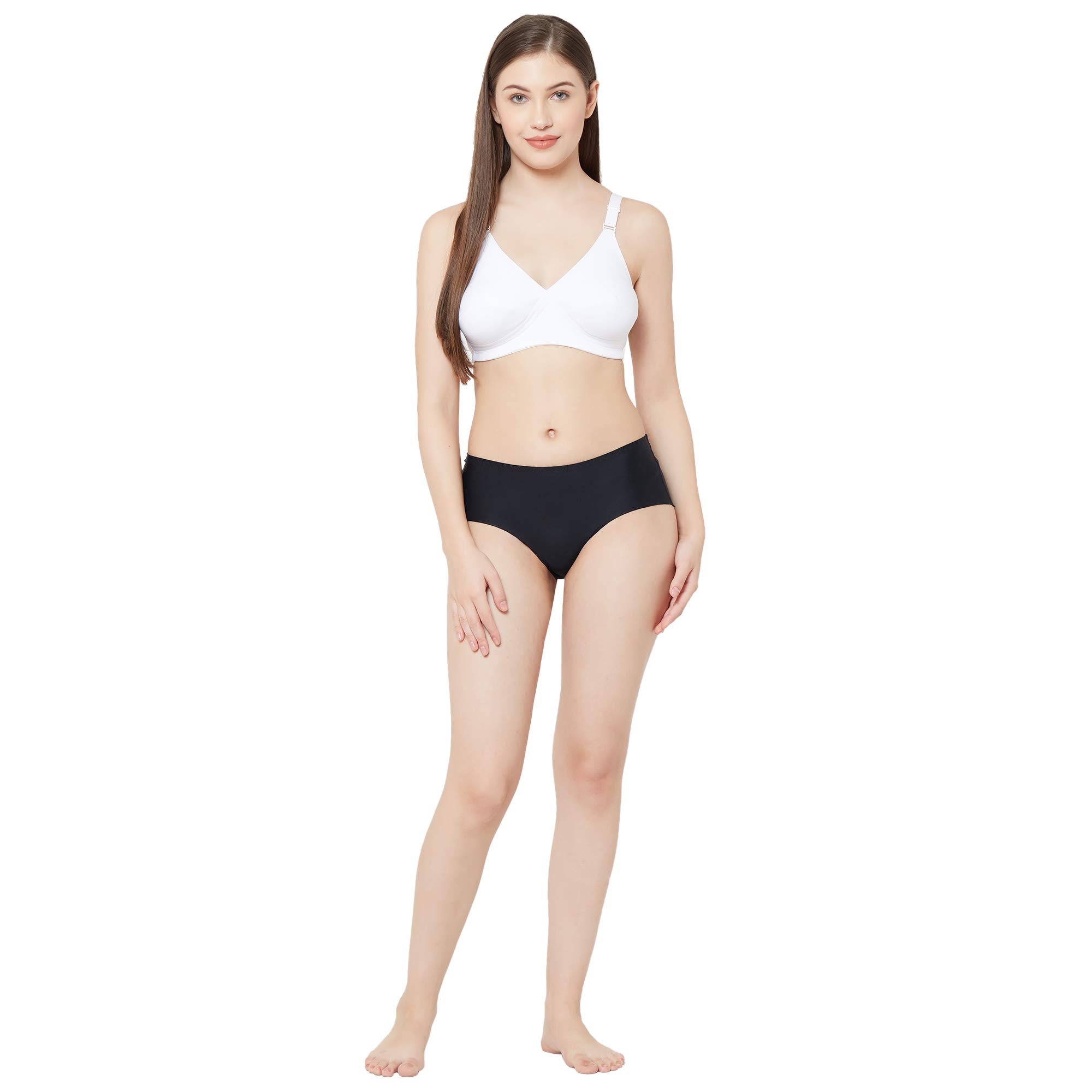 Cut & Sew Non Padded Cotton Bra EVA 44 C Cup Bra White