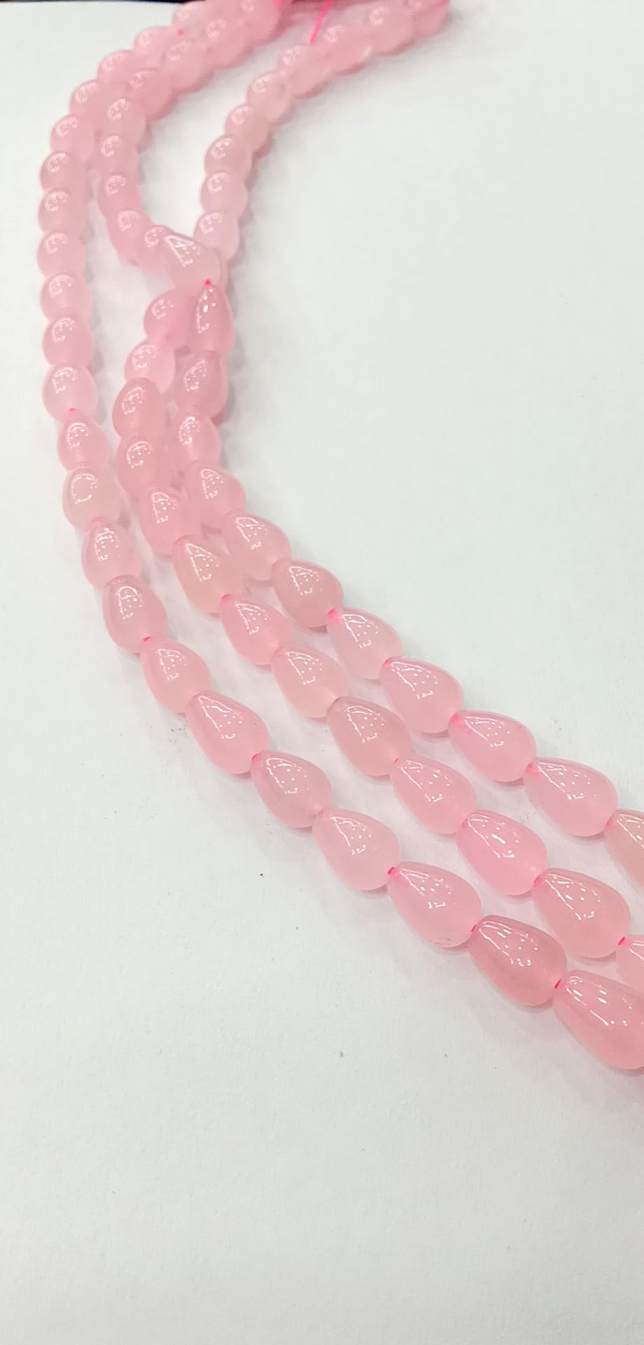 THE CRAFT CARTEL Drop Natural Jade Stones (Size 8 * 11 mm) Use For Jewellary Making Purpose/Necklace/Bracelet/Dress/Suit/Kurta/Art and Craft/And All Jewellary Work.-image-36