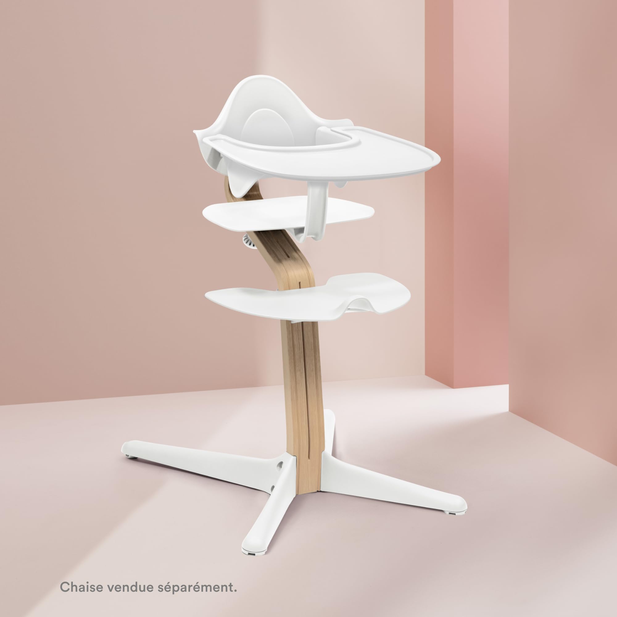 Plateau Stokke pour Nomi, Blanc - S’installe facilement sur le Baby Set Stokke Nomi - lavable au lave-vaisselle