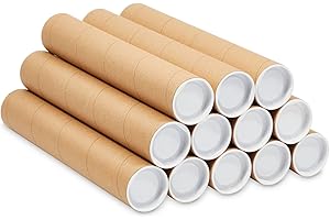 Stockroom Plus 12-Pack Mailing Tubes 12 Inch for Shipping