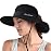 ZOORON 1 Pack Women\'s Ponytail Safari Sun Hat,Wide Brim UV Protection Outdoor Bucket Hat,Foldable Beach Summer Fishing Hat