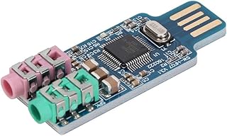 Sound Card, Usb Drive Free CM108 Usb Sound Card, CM108 Sound Card CM108 External Adapter for Computer Laptop, Sound Card Module