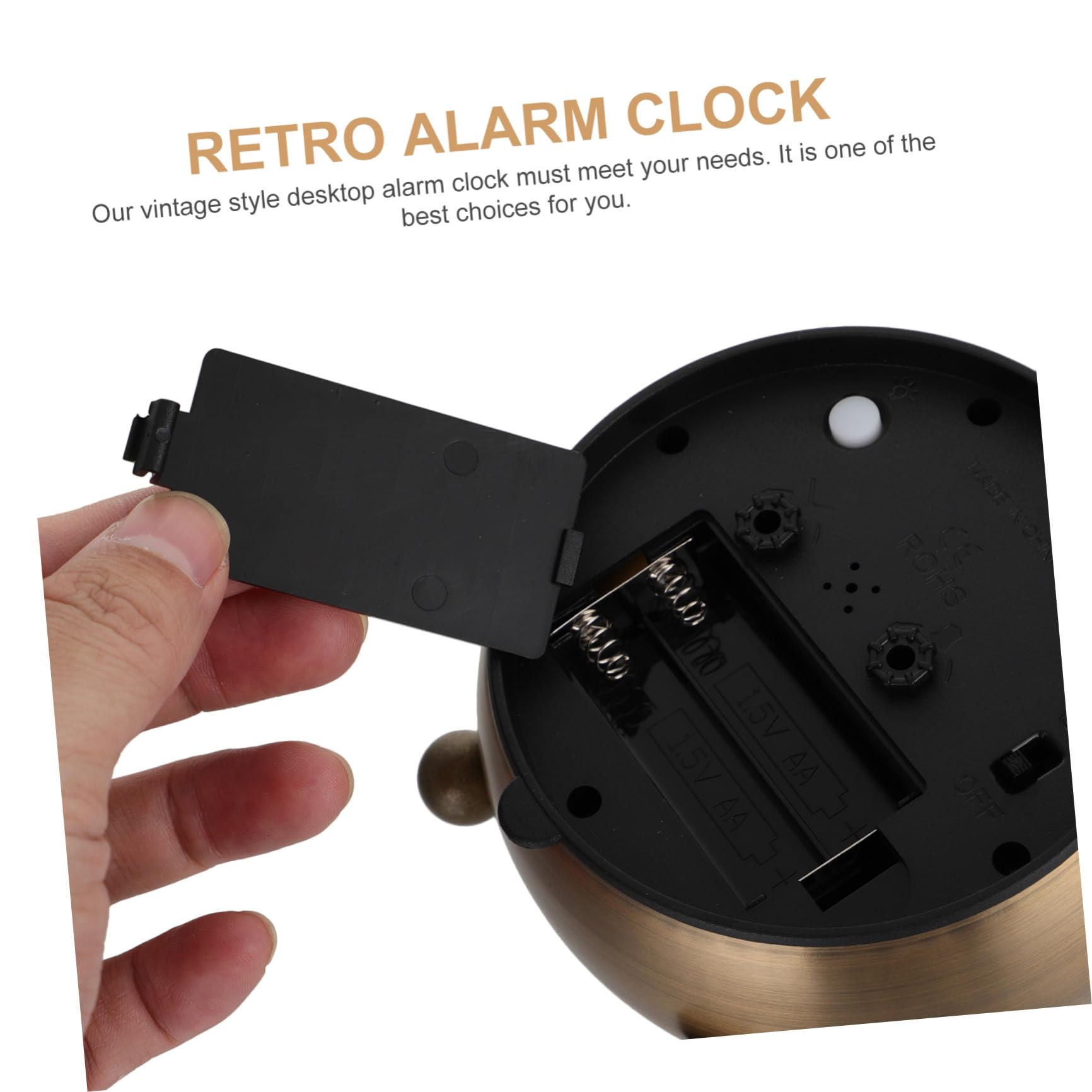 SHINEOFI Sveglia Retrò Luminosa da Tavolo Silenziosa con Movimento Preciso Orologio Decorativo per Comodino Adatto Soggiorno e Ufficio Orologio da Tavolo senza Ticchettio con Luce
