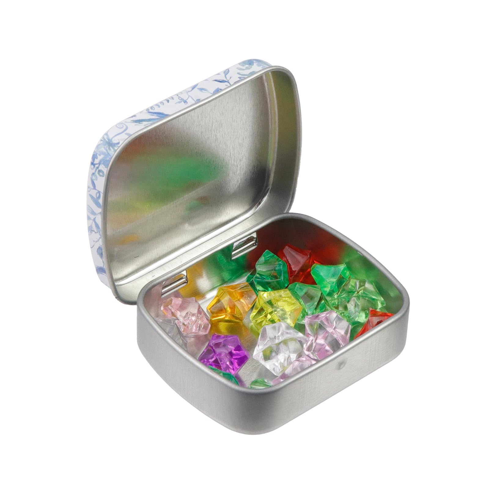 Amazon.com: Mewutal 4 Pack Rectangular Empty Hinged Tin Box Metal